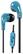 Front. iHome - Earbud Headphones - Blue.