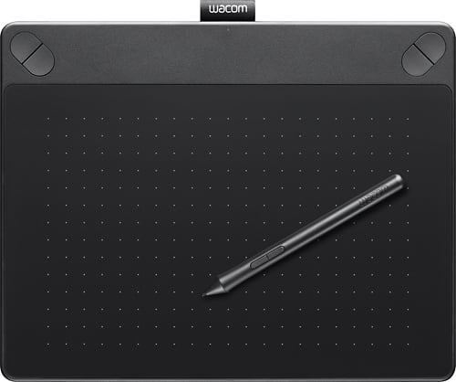 Wacom - Intuos Art Creative Small Pen and Touch Tablet - Black - Larger Front