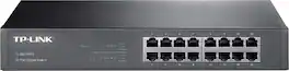 TP-Link - 16-Port 10/100/1000 Mbps Gigabit Ethernet Switch - Black