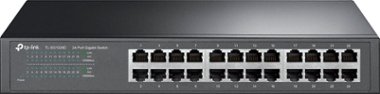 TP-Link - 24-Port 10/100/1000 Mbps Gigabit Ethernet Switch - Gray - Front_Zoom