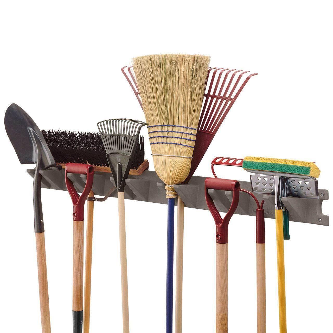 Alt View 12. Suncast - Handled Garden Tool Shed & Garage Wall Hanger - Silver.