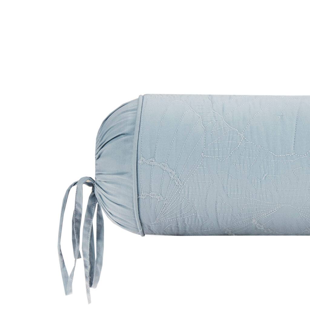 Alt View 5. Gracie Mills - Gracie Mills Ramos Coastal Blue Quilted Bolster Pillow - Blue.