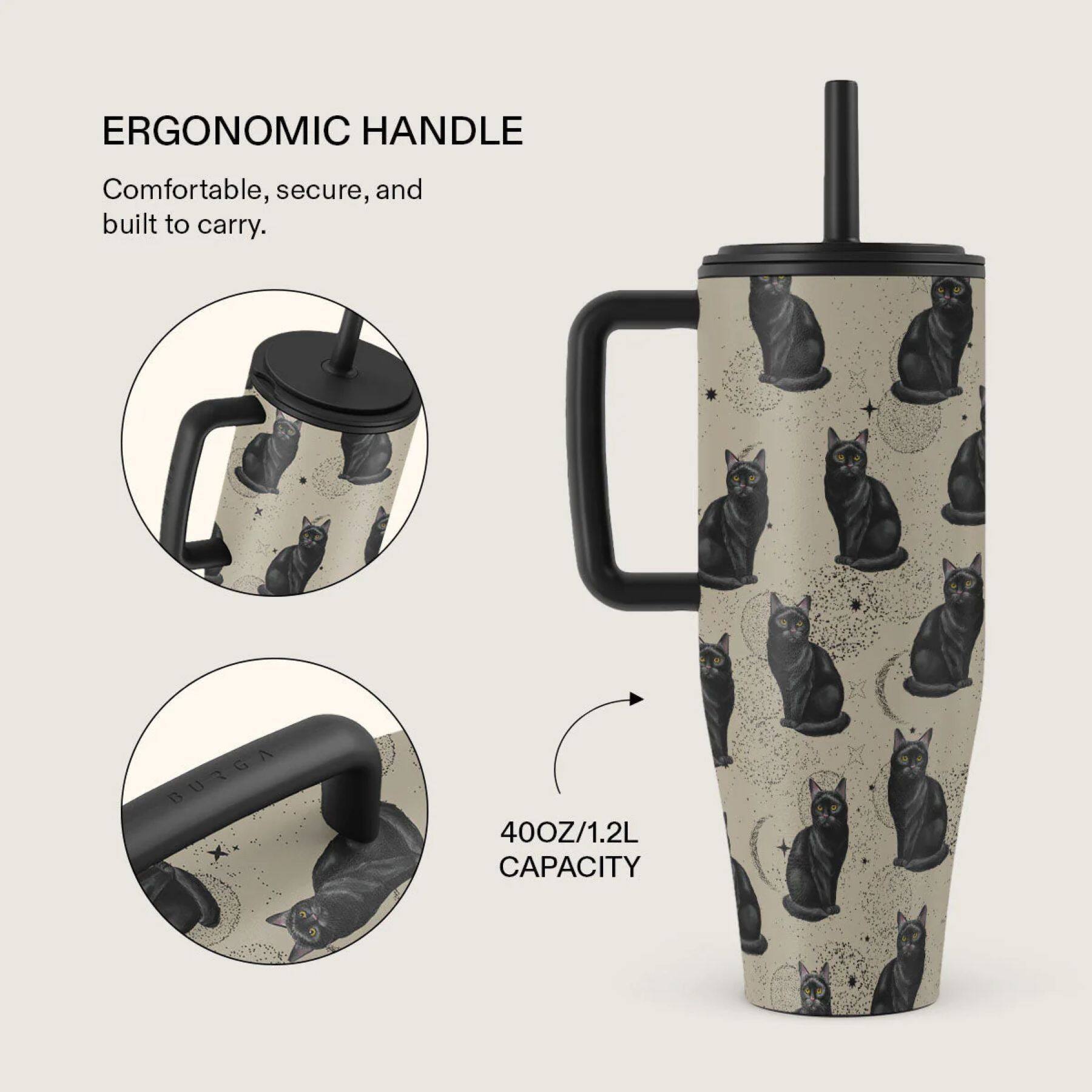 ERGONOMIC HANDLE  
Comfortable, secure, and built to carry.

BURGA  
400OZ/1.2L CAPACITY