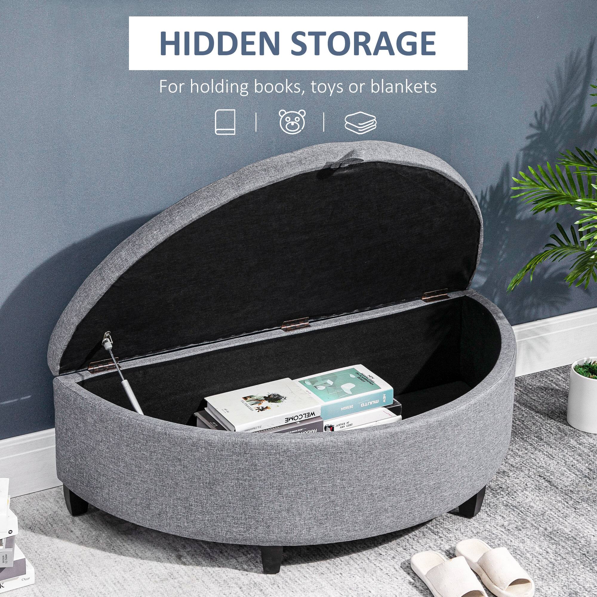 HIDDEN STORAGE  
For holding books, toys or blankets