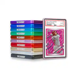 WeTheHobby Aluminum SHARKTOOTH Graded Card Case for PSA 35PT - Pink - Pink