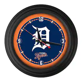 Holland Bar Stool Co. - Detroit Tigers 15" Traditional Wall Clock - Black
