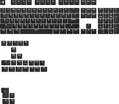 The image shows a close-up of a computer keyboard with the letters and numbers labeled. The keyboard has a total of 12 function keys, including F1, F2, F3, F4, F5, F6, F7, F8, F9, F10, F11, and F12. Additionally, there are other keys such as the arrow keys, the home key, the end key, the page up key, the page down key, and the delete key. The keyboard also features a numeric keypad with numbers 0 to 9 and other symbols such as the plus and minus signs.