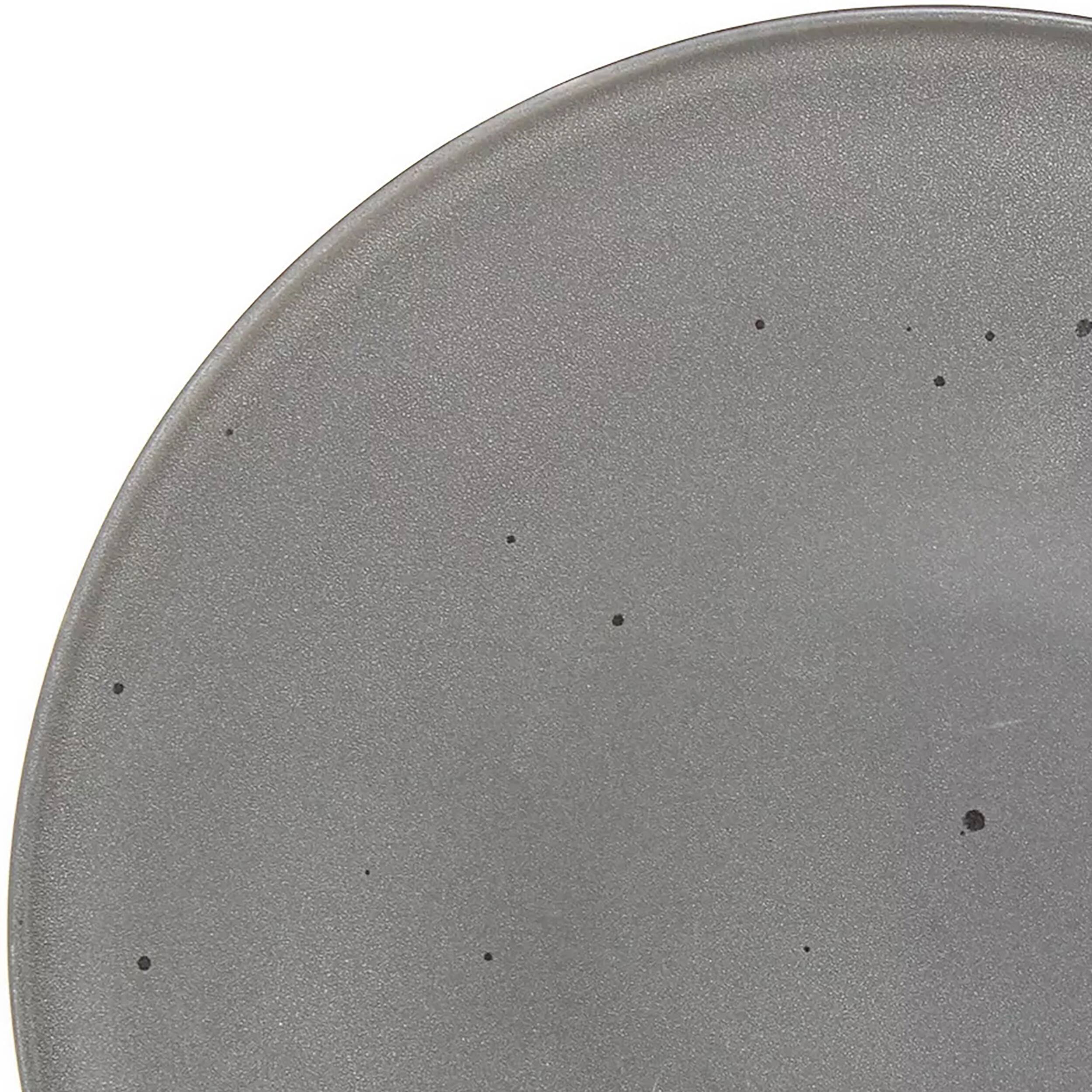 Alt View 2. Gibson - Our Table Landon 4 Piece 8.4 Inch Round Stoneware Salad Plate Set in Truffle - Grey.
