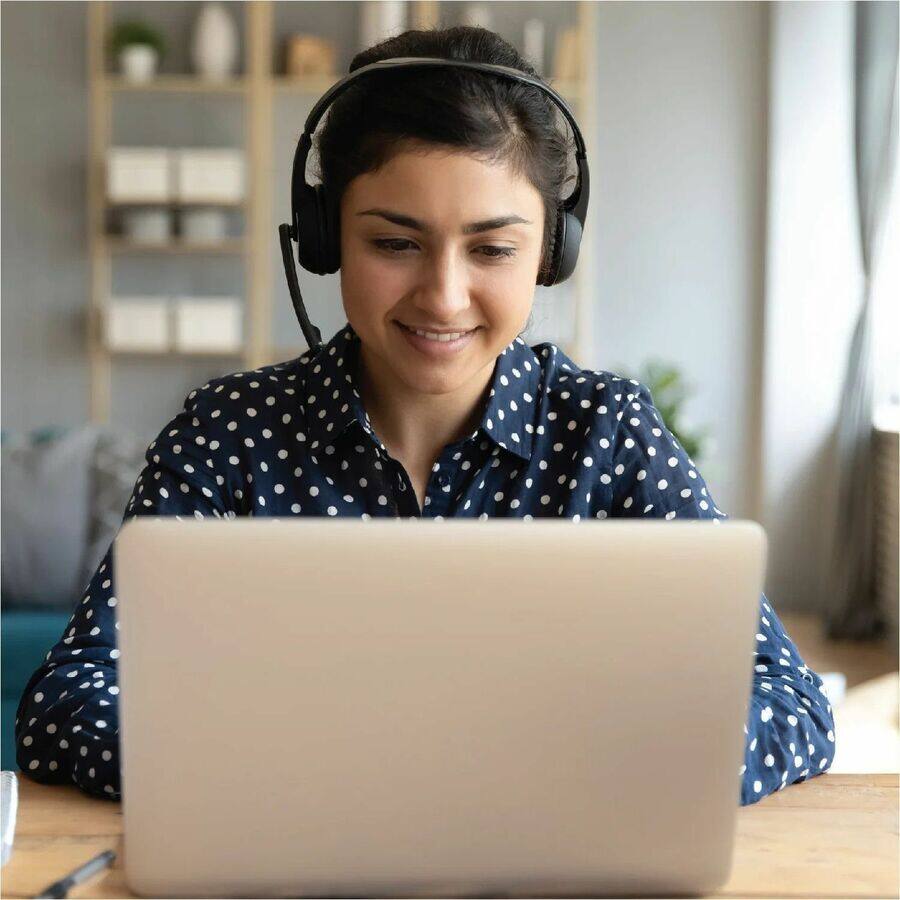 Alt View 1. Centon - OTM Essentials Pro OB-AOK Headset - Stereo - USB - Wired - Over-the-head, Over-the-ear, On-ear - Binaural - Circumaural - Black.