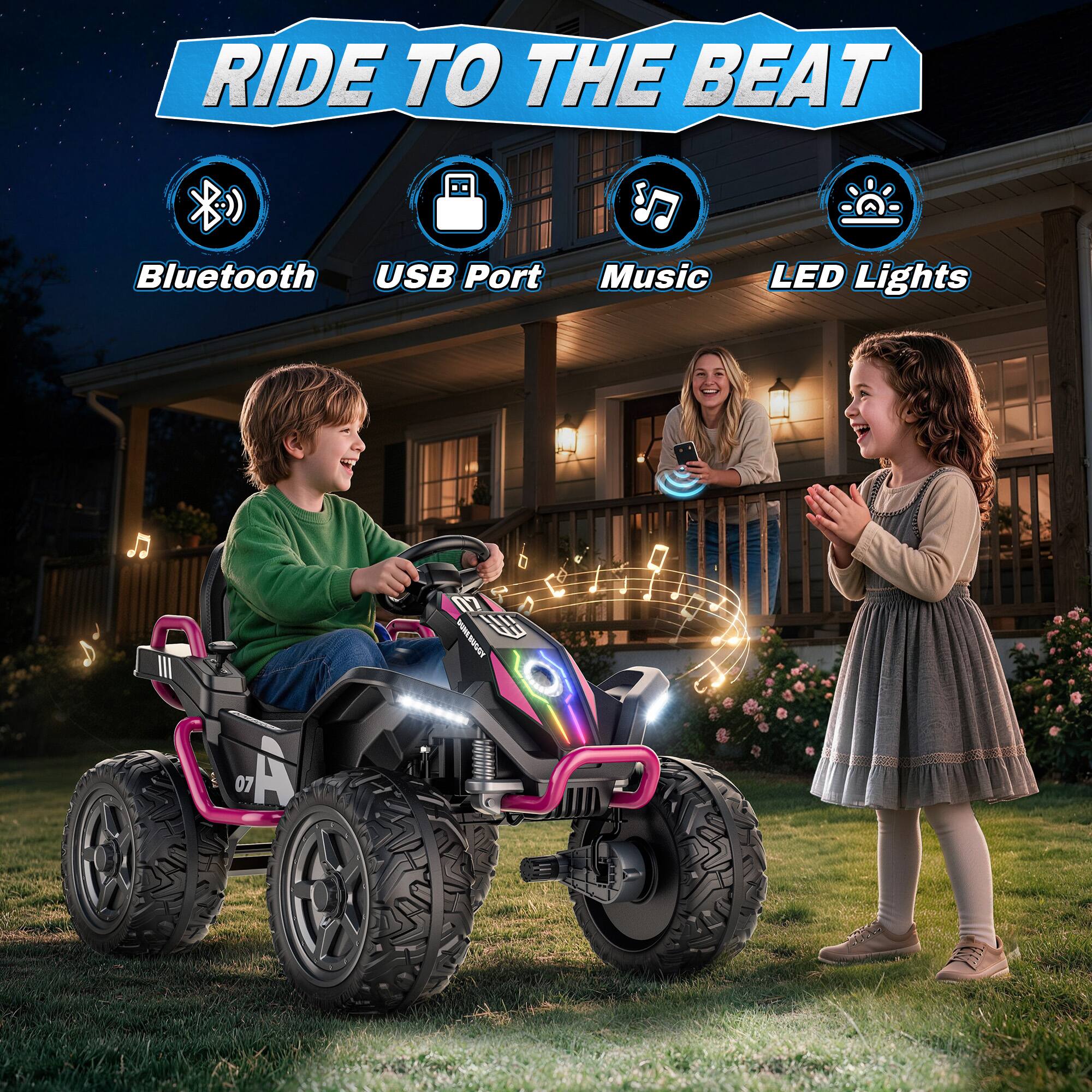 ANPABO 24V Kids Electric ATV – Ride On with Remote Control, 2WD/4WD ...