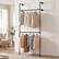 Alt View 1. Gymax - Gymax Industrial Pipe Clothing Rack Wall Mounted Heavy-Duty Metal Garment Organizer - Black.