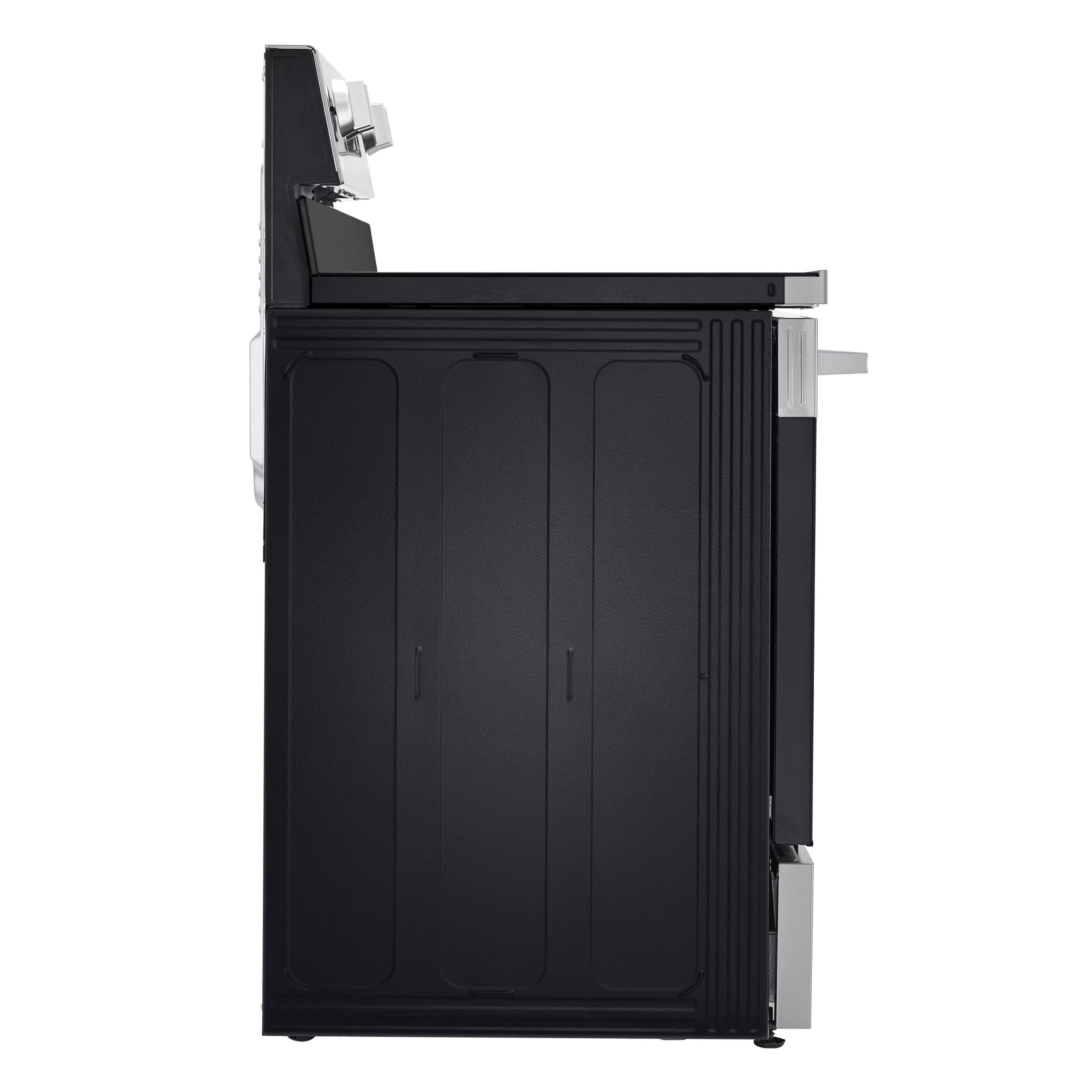 Alt View 21. LG - 6.3 Cu. Ft. Freestanding Electric Convection Smart Range with Air Fry and WideView Window - Stainless Steel.