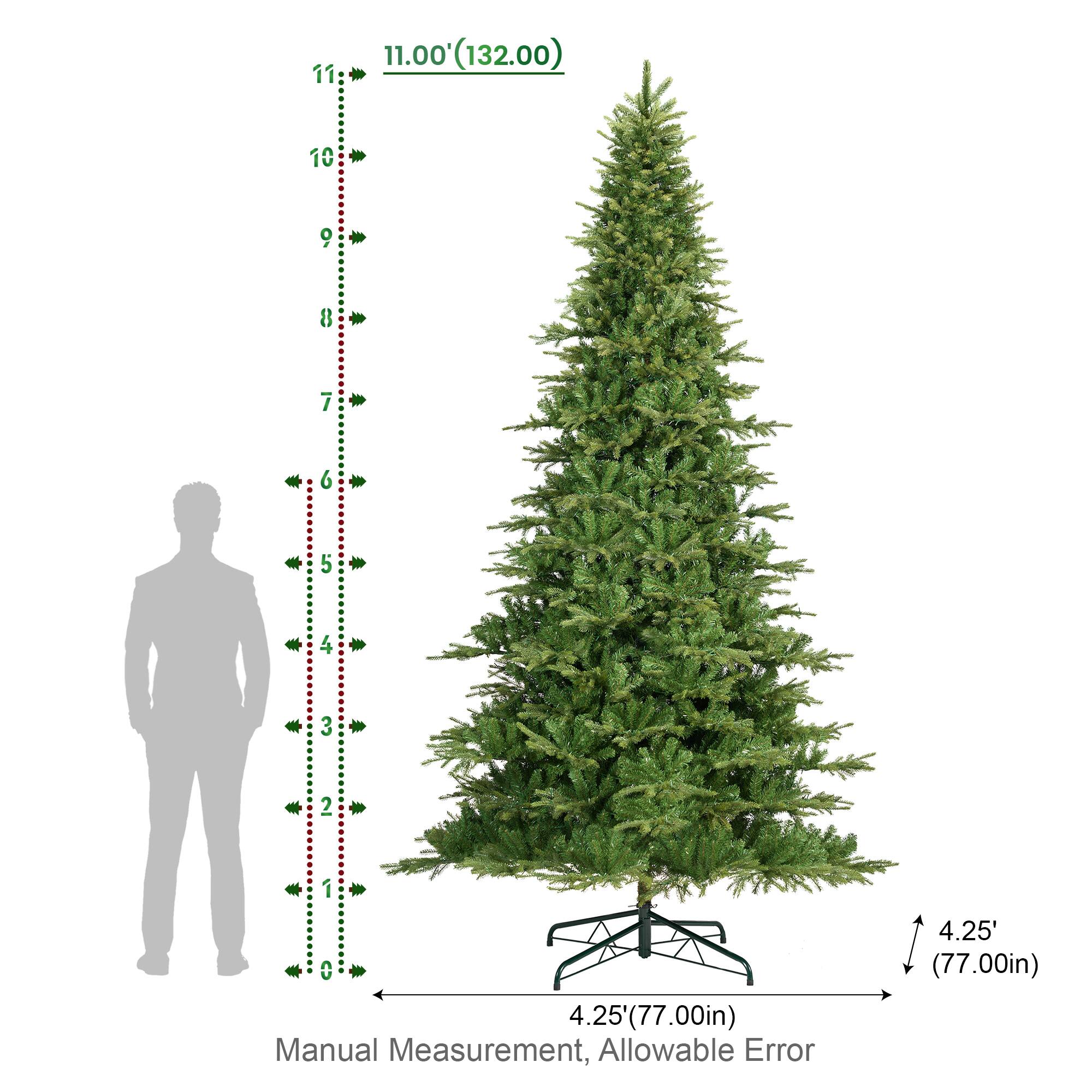 11.00'(132.00)  
11  
10  
9  
8  
7  
6  
5  
2  
1  
4.25'(77.00in)  
Manual Measurement, Allowable Error  
4.25' (77.00in)