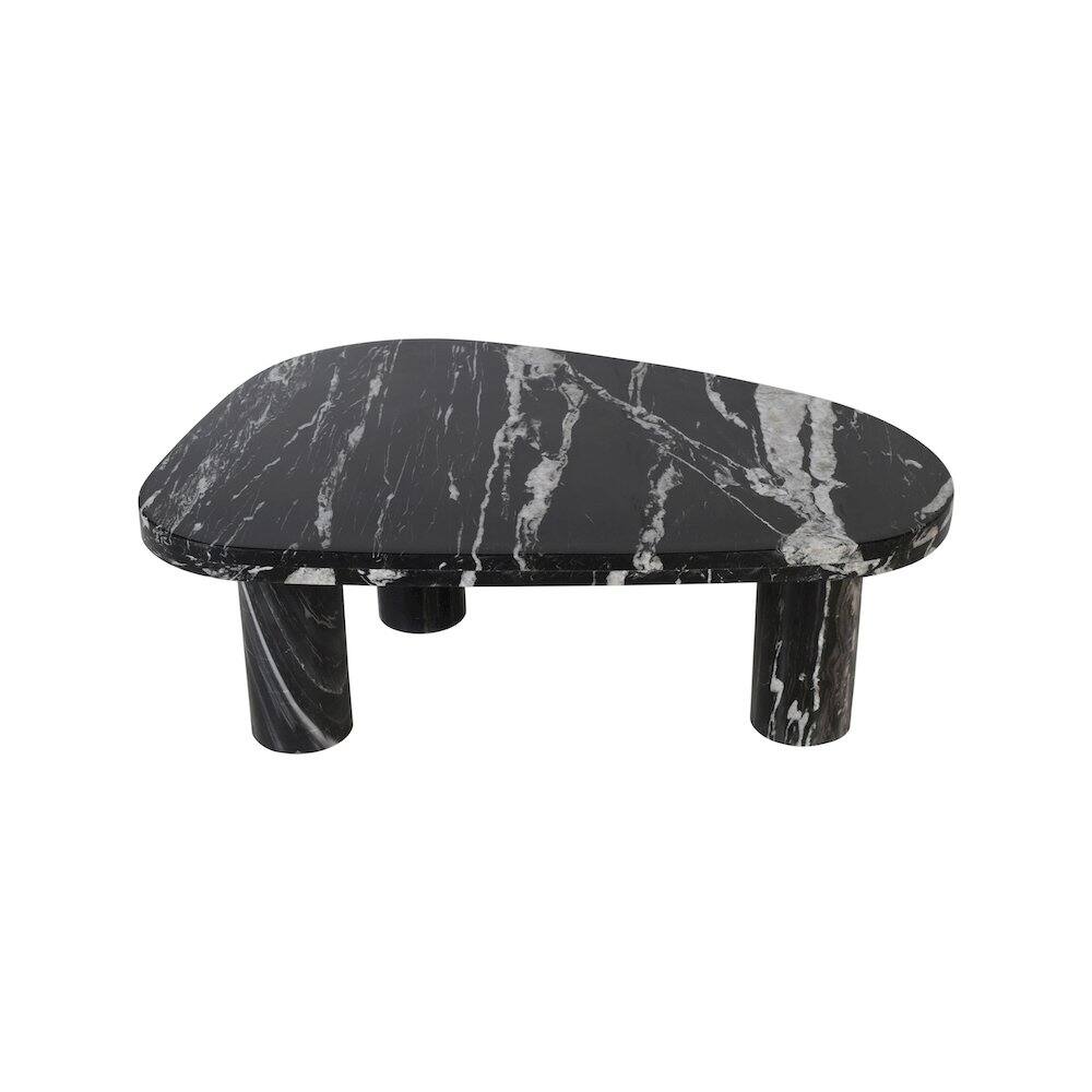Alt View 3. Meridian Furniture - Messina Black / Grey Coffee Table - Black.