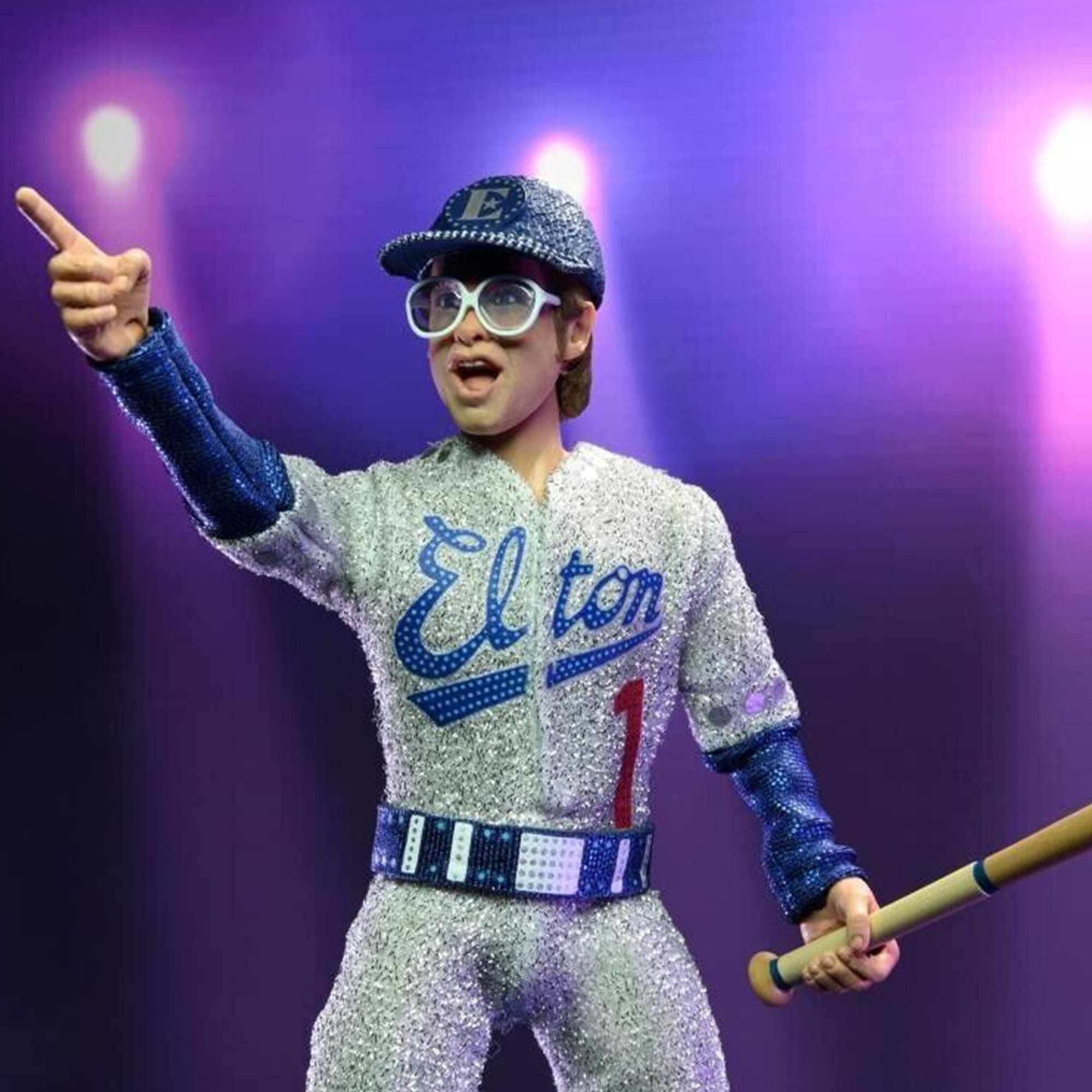 Alt View 4. NECA - Elton John Live 1975 8 Inch Clothed Action Figure.