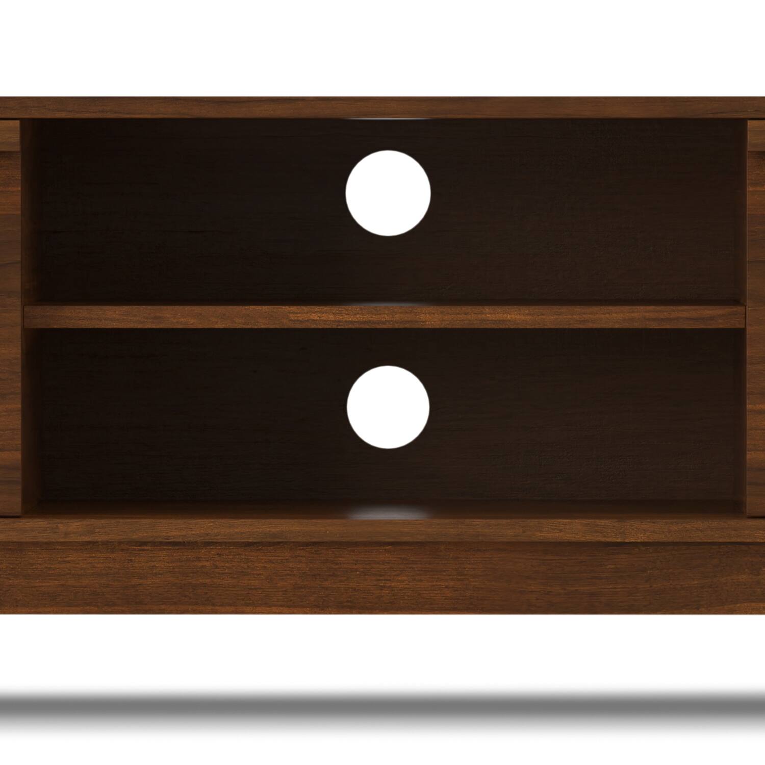 Alt View 5. Simpli Home - Lennon Mid Century Modern TV Media Stand - Walnut Veneer.