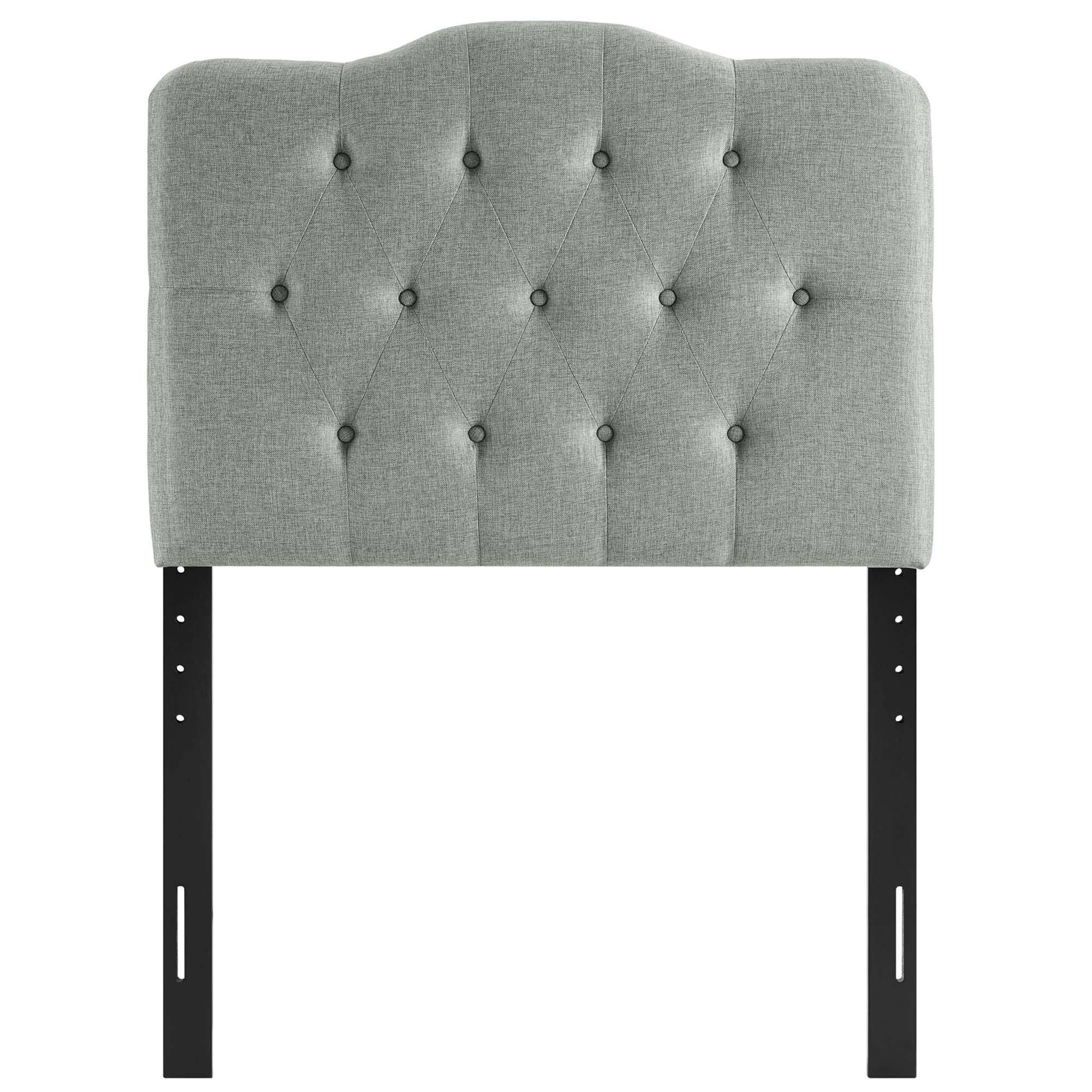Alt View 1. Modway - Annabel Upholstered Fabric Twin Headboard by Modway - Gray.