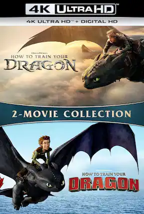 Front. How to Train Your Dragon: 2-Movie Collection - 4K Blu-Ray.