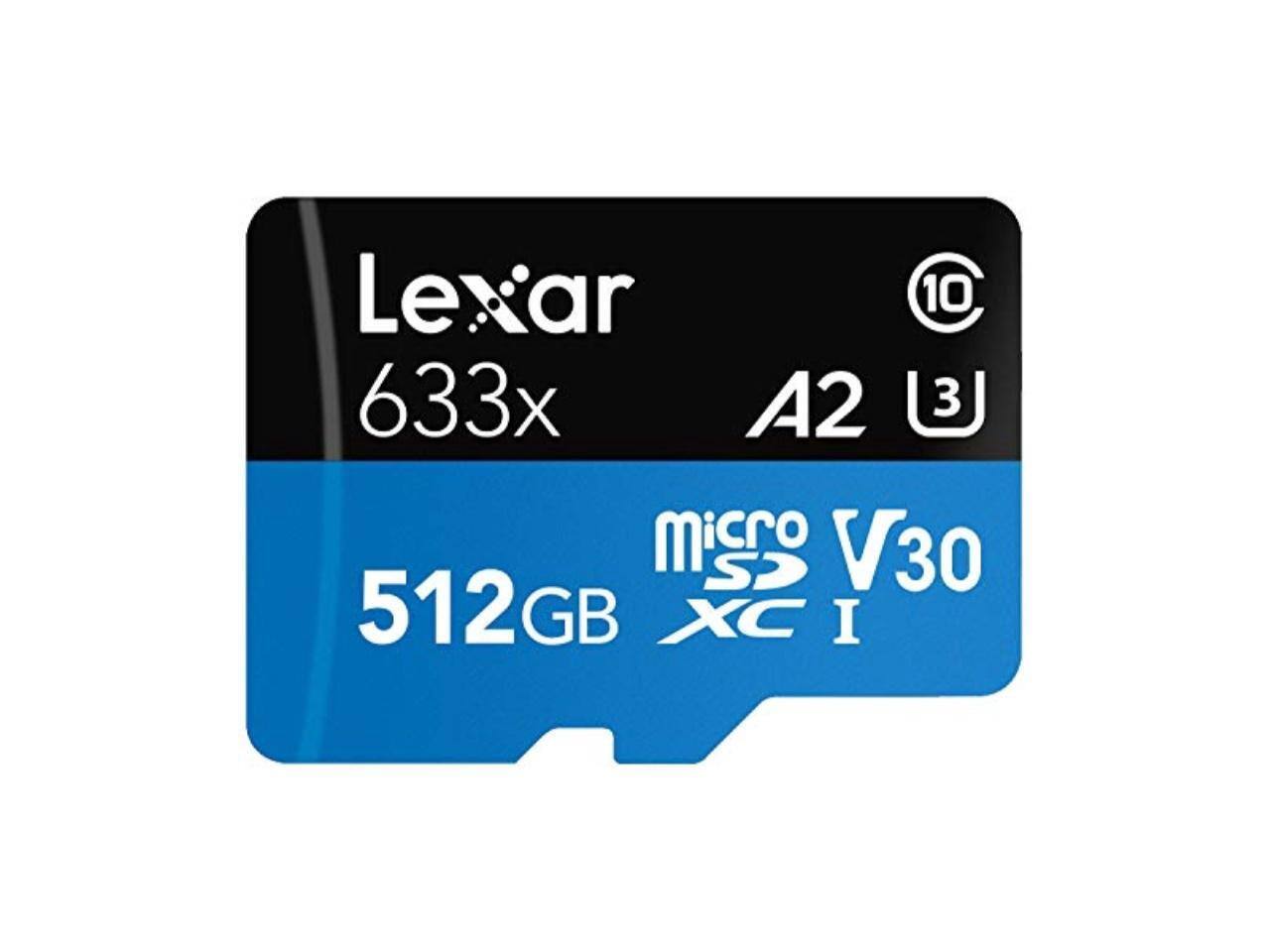 Lexar 633x A2 V30 512GB microSDXC I