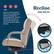 Easy-to-reach controls allow you to adjust your recline settings for a personalized fit. Flip the left tab downwards to unlock the recline and twist the knob to adjust tension. Recline AND RELAX