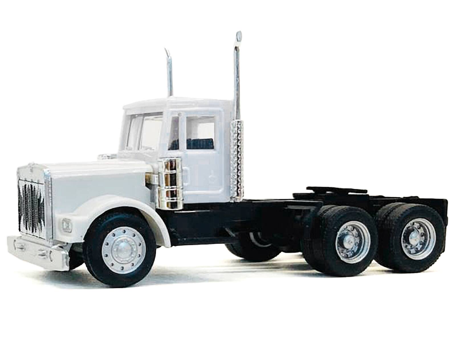 Alt View 1. Promotex - Kenworth W900 Short Day Cab White 1/87 (HO) Scale Plastic Model Car by Promotex.