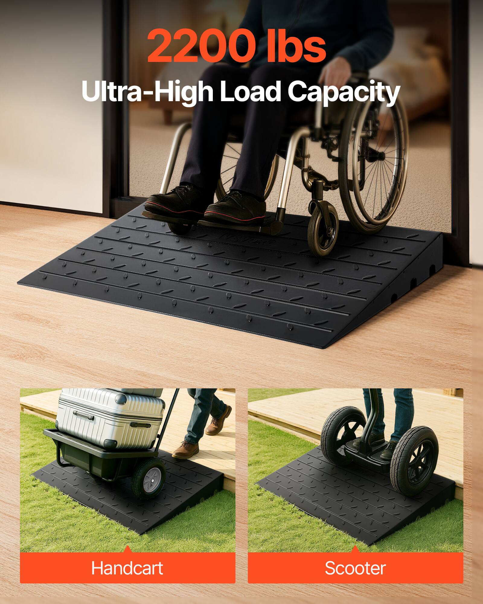 2200 lbs Ultra-High Load Capacity Handcart Scooter