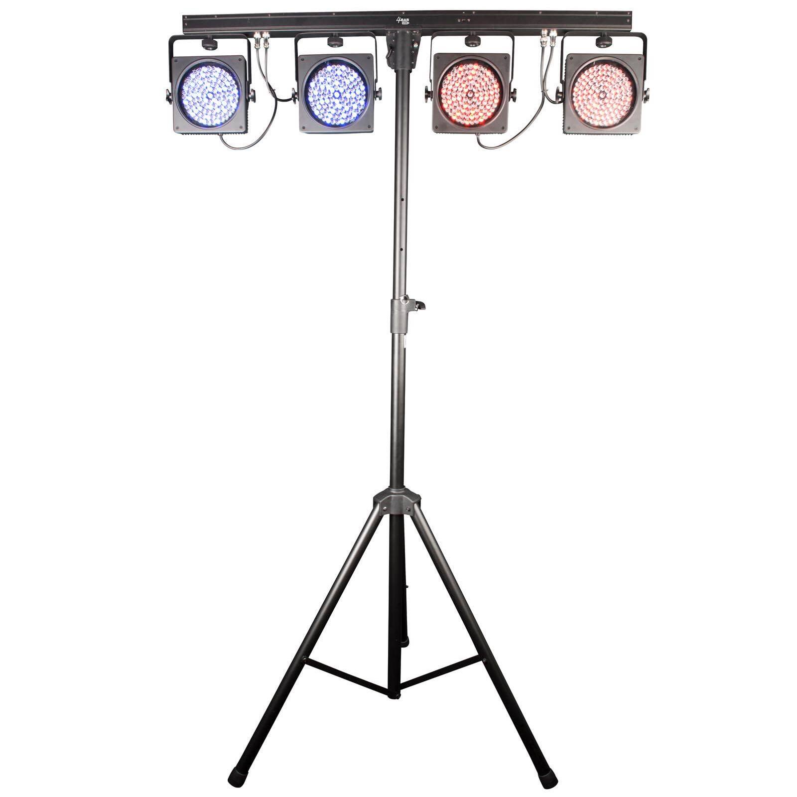Alt View 2. CHAUVET DJ - 4BAR ILS LED Wash Light System with Tripod, Wireless Footswitch, 432 RGB LEDs, ILS/D-Fi DMX Stage Lighting.