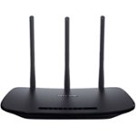 Front Zoom. TP-Link - N450 Wi-Fi Router - Black.