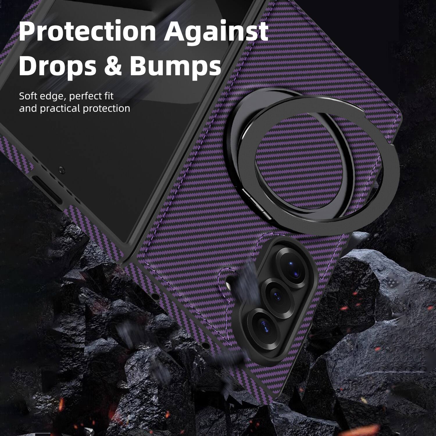 Protection Against Drops & Bumps  
Soft edge, perfect fit and practical protection