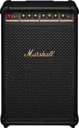 Marshall - Bromley 750 Portable Wireless Party Speaker with Bluetooth / 3.5 mm Auxiliary / RCA / Microphone Inputs and LED Lights - Black/Brass