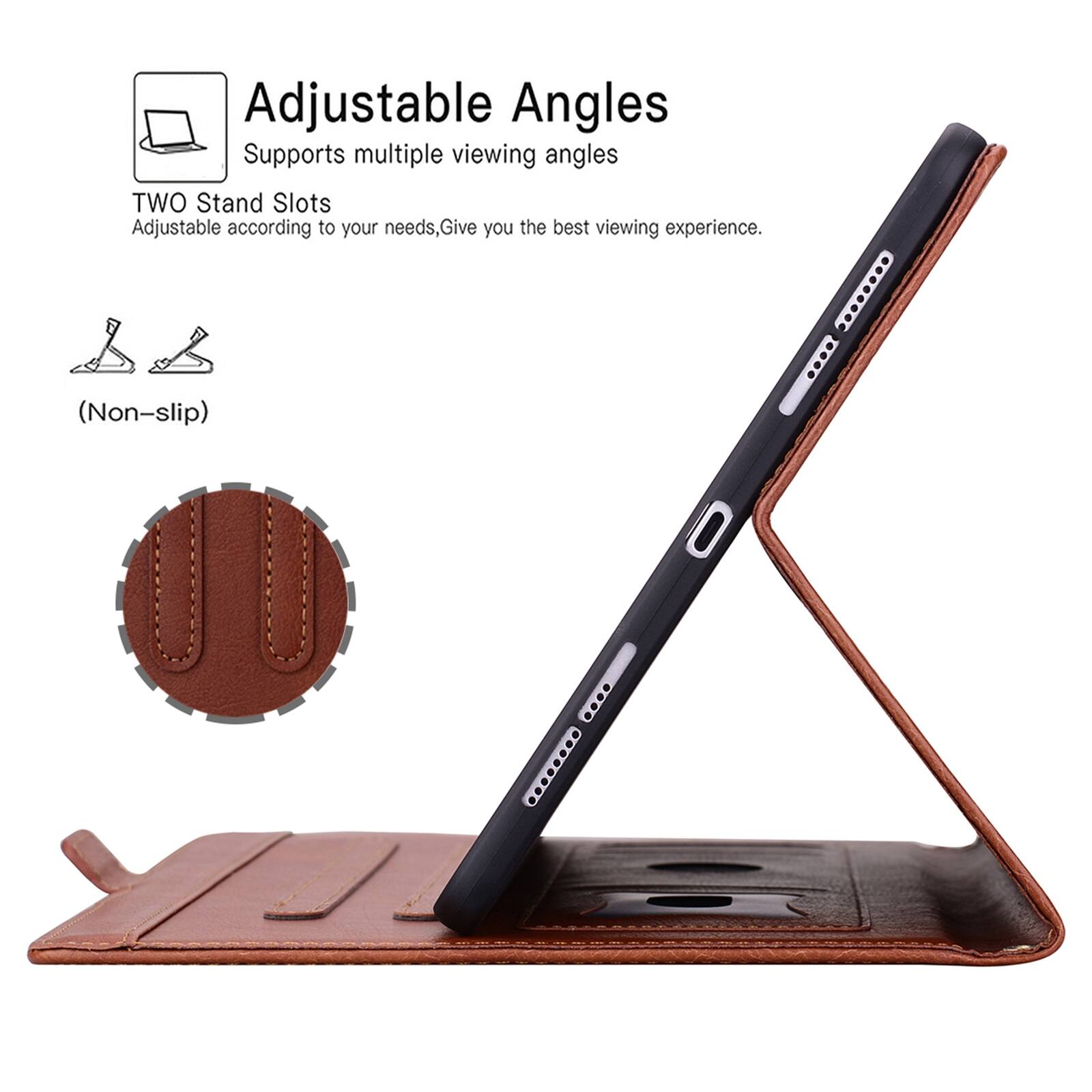 Adjustable Angles  
Supports multiple viewing angles  
TWO Stand Slots  
Adjustable according to your needs, Give you the best viewing experience.  
(Non-slip)
