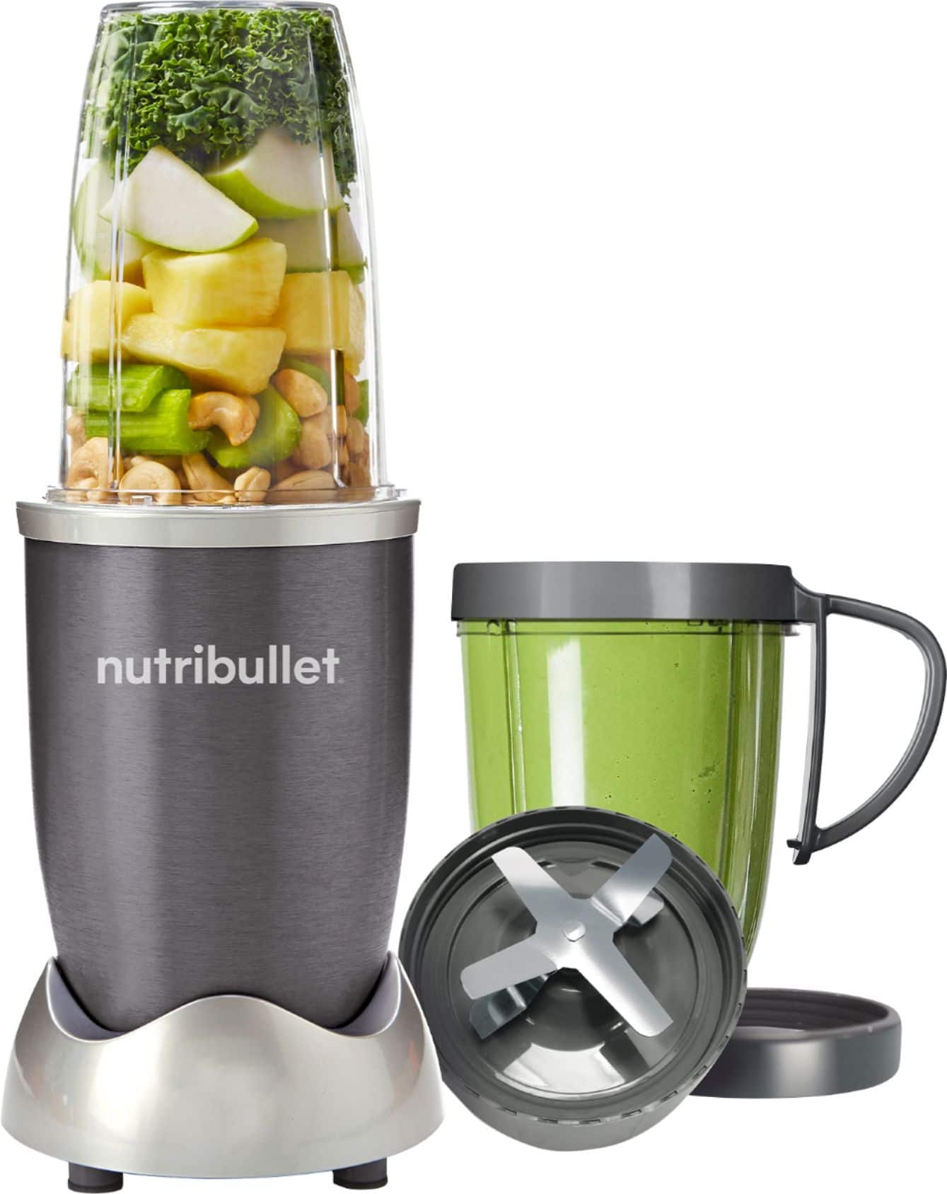 Alt View 12. NutriBullet - Original Personal Blender NBR-0801 - Gray.
