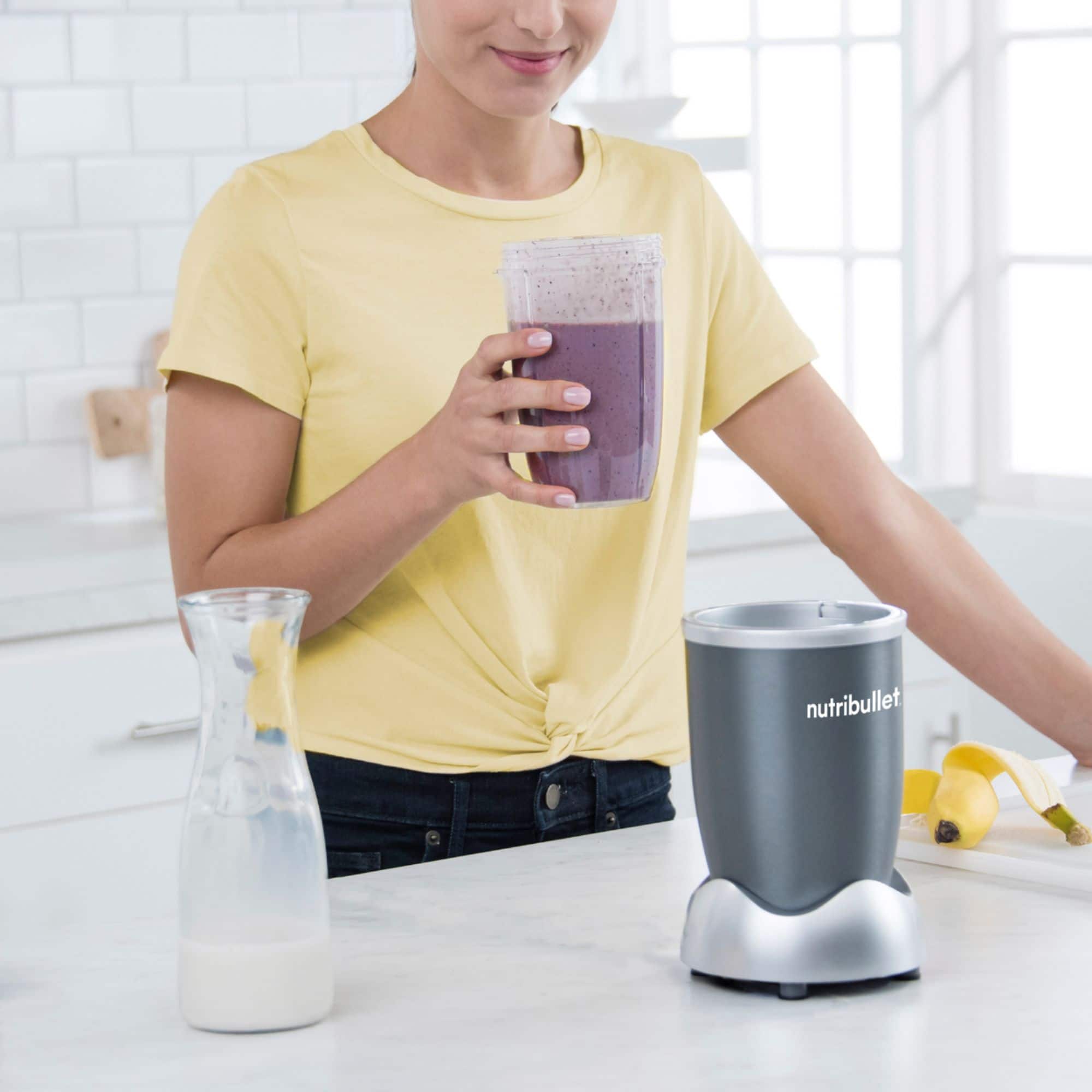 Alt View 13. NutriBullet - Original Personal Blender NBR-0801 - Gray.