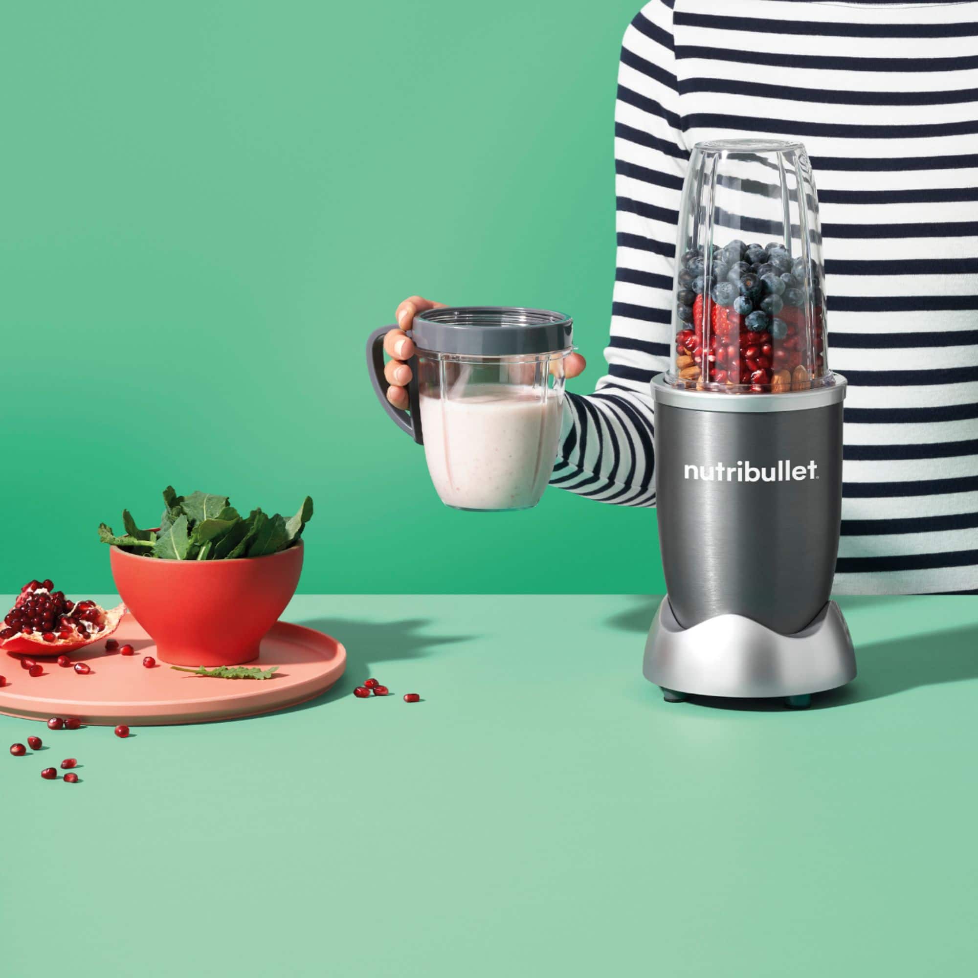 Alt View 16. NutriBullet - Original Personal Blender NBR-0801 - Gray.