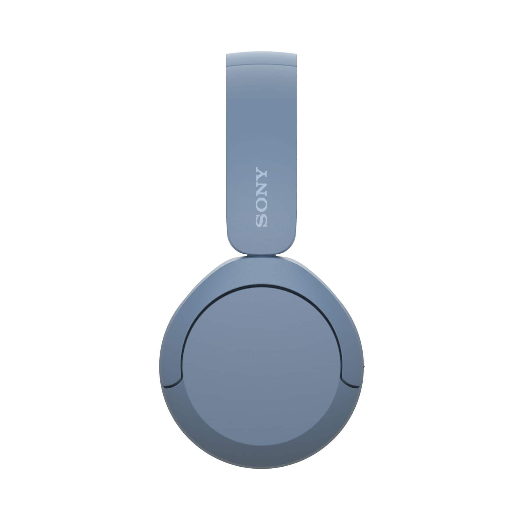 Left. Sony - WH-CH520 Wireless Headphone with Microphone - Blue.