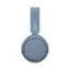 Left. Sony - WH-CH520 Wireless Headphone with Microphone - Blue.