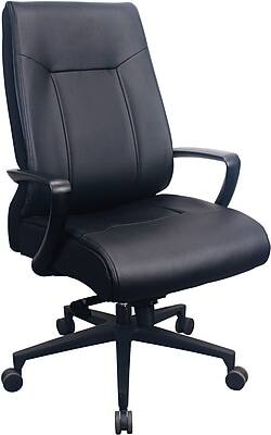 Alt View 1. Tempur-Pedic - Tempur-Pedic Ergonomic Leather Swivel Executive Chair, Black (TP2500-BLKL) - Black.