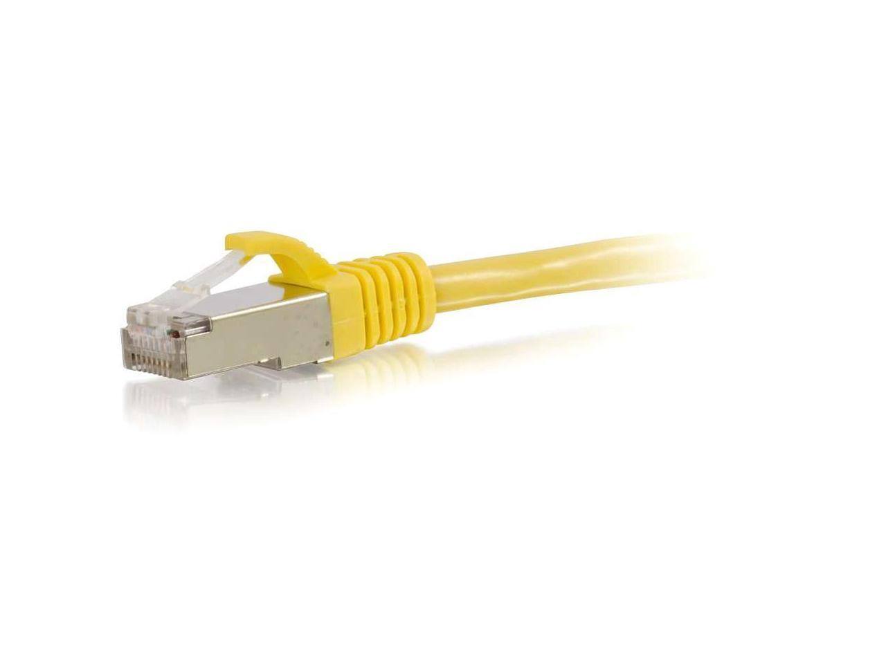 Alt View 2. Cables to Go - C2G 00870 Cat6 Cable - Snagless Shielded Ethernet Network Patch Cable, Yellow (14 Feet, 4.26 Meters).