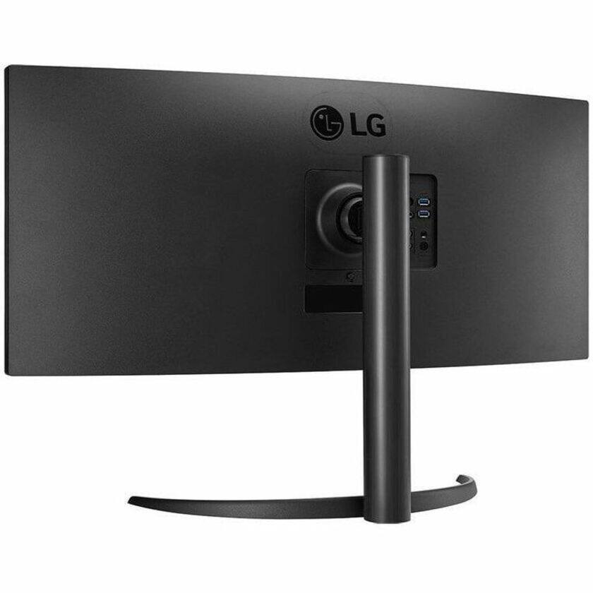 Alt View 3. LG - LG 34BR55QC-B 34" Class UWQHD Curved Screen LCD Monitor - 21:9 - Textured Black - TAA Compliant - 34" Viewable - Black.