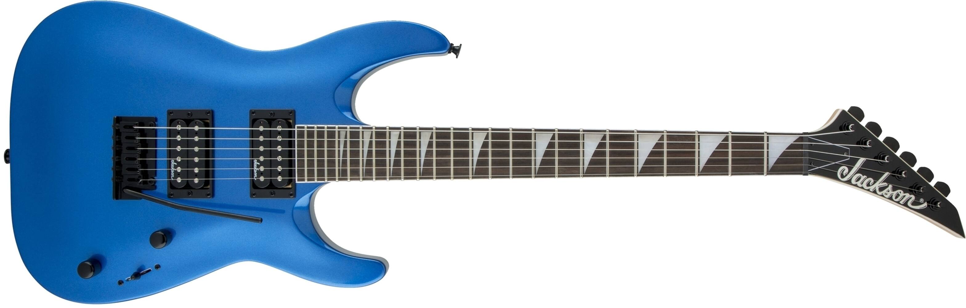 Back. Jackson - Jackson JS Series Dinky Arch Top JS22 DKA, Metallic Blue Electric Guitar.