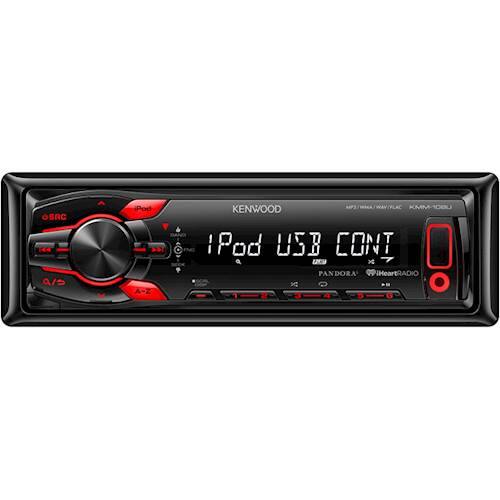 Front. Kenwood - In-Dash Digital Media Receiver with Detachable Faceplate - Black.