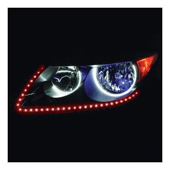 Heise - 24" LED Strips (2-Pack) - Red - Larger Front