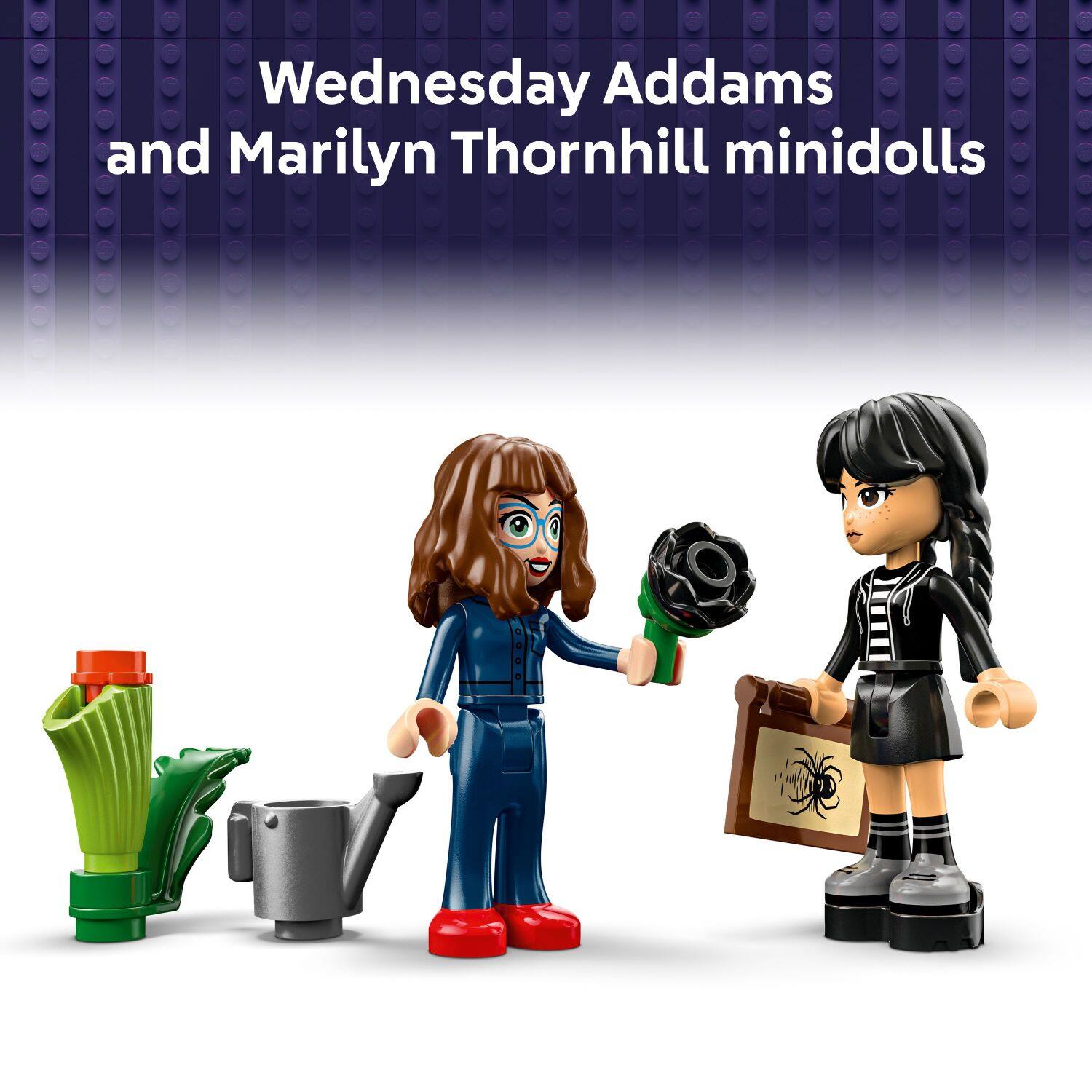 Wednesday Addams and Marilyn Thornhill minidolls
