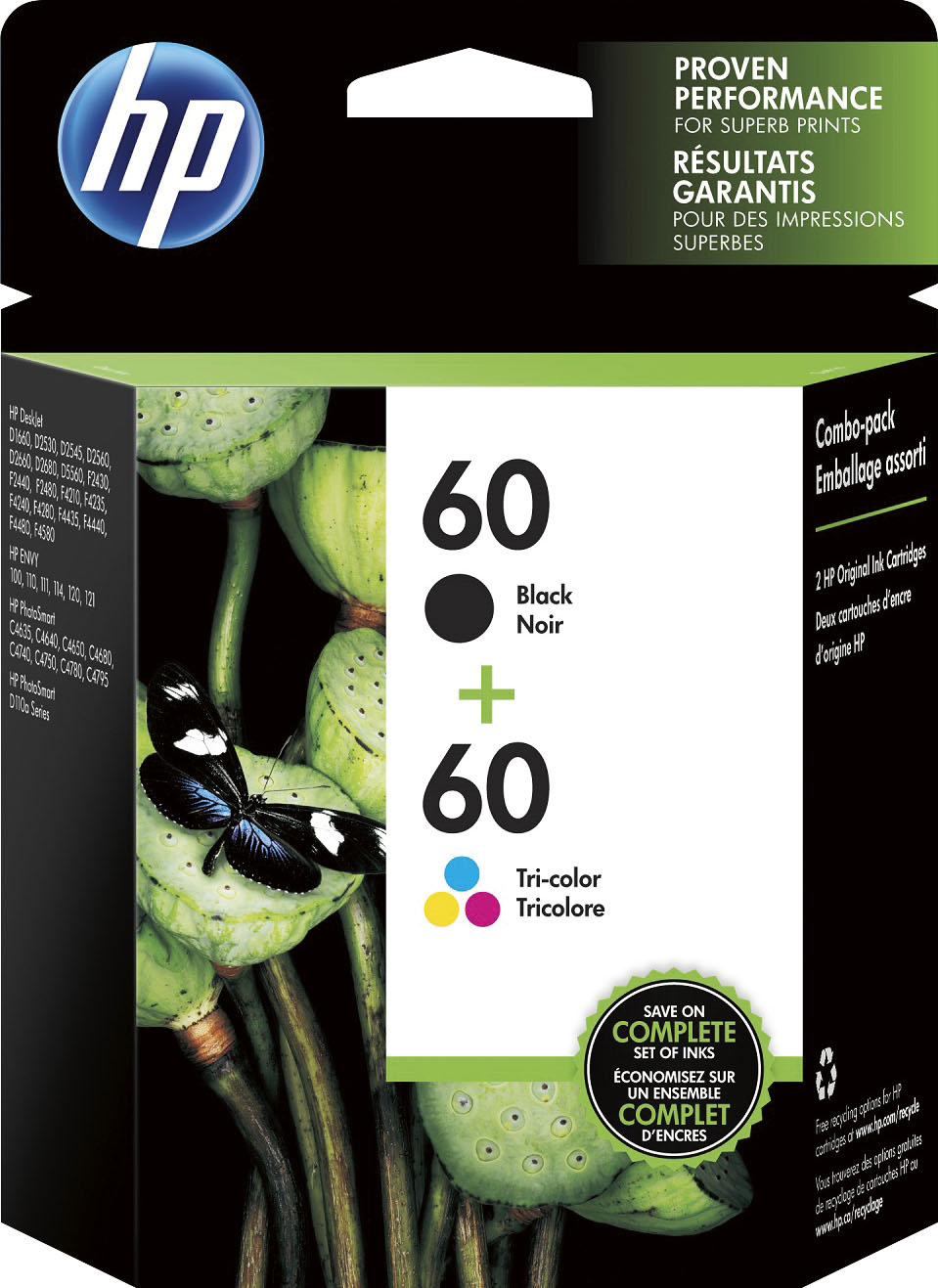 Buy ESSENTIALS HP 302 Black & Tri-colour Ink Cartridges - Twin Pack