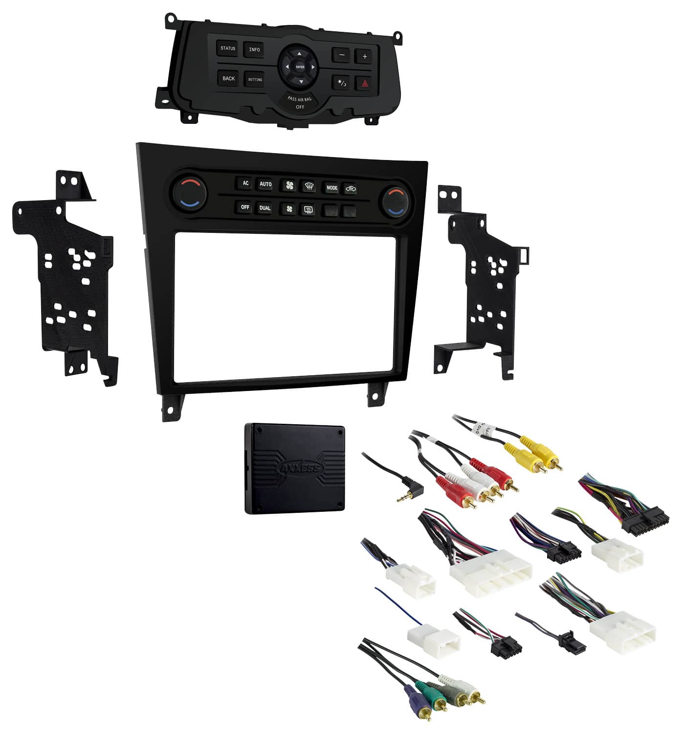 Front. Metra - Dash Kit for Select 2008-2013 Infiniti G37 DIN DDIN - Black.