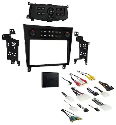 Front. Metra - Dash Kit for Select 2008-2013 Infiniti G37 DIN DDIN - Black.