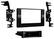 Front. Metra - Dash Kit for Select 2015-2020 Toyota Sienna DIN DDIN - Black.