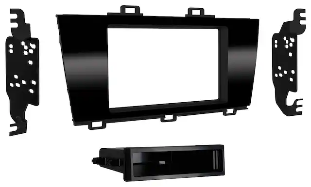 Front. Metra - Dash Kit for Select 2015-2019 Subaru Outback DIN - Gloss Black.
