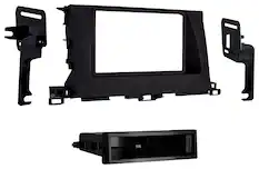 Front. Metra - Dash Kit for Select 2014-2019 Toyota Highlander DIN - Black.