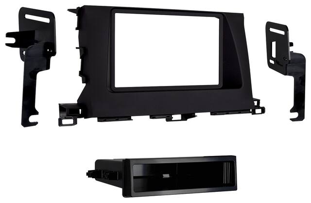 Front. Metra - Dash Kit for Select 2014-2019 Toyota Highlander DIN - Black.